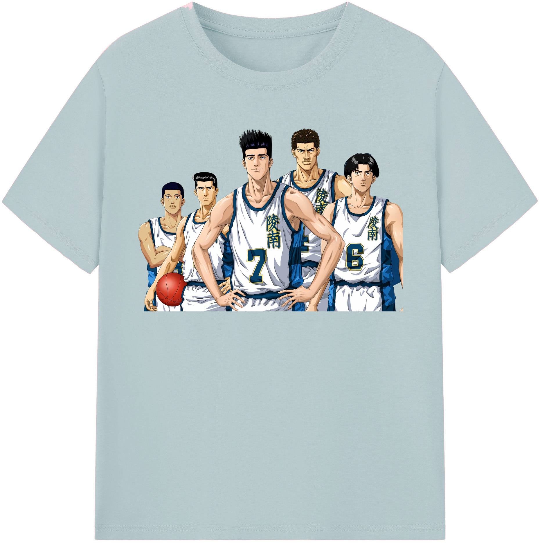 SLAM DUNK／スラムダンク 綿100％半袖Tシャツ（フロントプリント）